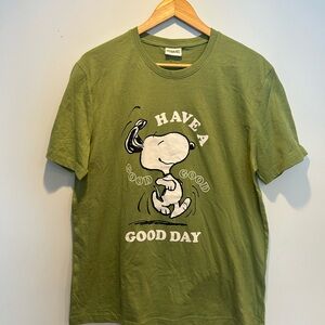 Peanuts Green Snoopy Short Sleeve Tee